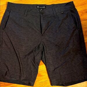 Travis Mathew Dark Gray Flat Front Shorts